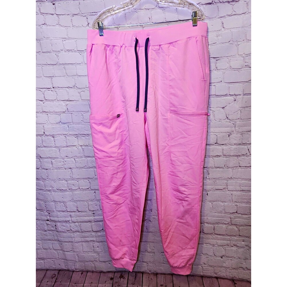 Fabletics High-Rise On-Call Scrub Jogger Pants Womens XXL/1X Pink Medical